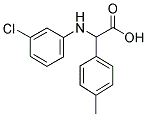 (3-CHLORO-PHENYLAMINO)-P-TOLYL-ACETIC ACID 结构式