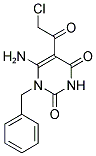 6-AMINO-1-BENZYL-5-(2-CHLORO-ACETYL)-1H-PYRIMIDINE-2,4-DIONE 结构式