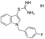 1-(4-FLUOROBENZYL)-1H-INDOL-3-YL IMIDOTHIOCARBAMATE HYDROIODIDE 结构式