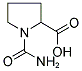 1-CARBAMOYL-PYRROLIDINE-2-CARBOXYLIC ACID 结构式