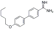 4'-PENTYLOXY-BIPHENYL-4-CARBOXAMIDINE 结构式