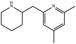 2,4-DIMETHYL-6-(2-PIPERIDINYLMETHYL)PYRIDINE 结构式