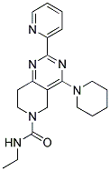 4-PIPERIDIN-1-YL-2-PYRIDIN-2-YL-7,8-DIHYDRO-5H-PYRIDO[4,3-D]PYRIMIDINE-6-CARBOXYLIC ACID ETHYLAMIDE 结构式