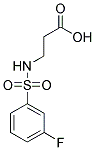 N-[(3-氟苯基)磺酰基]-BETA-丙氨酸 结构式