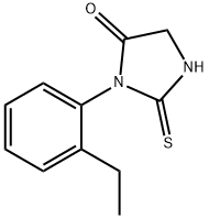 1-(2-乙基苯基)-2-硫烷基-4,5-二氢-1H-咪唑-5-酮 结构式
