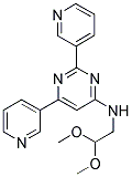 N-(2,2-DIMETHOXYETHYL)-2,6-DIPYRIDIN-3-YLPYRIMIDIN-4-AMINE 结构式