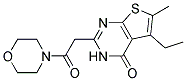 5-ETHYL-6-METHYL-2-(2-MORPHOLIN-4-YL-2-OXOETHYL)THIENO[2,3-D]PYRIMIDIN-4(3H)-ONE 结构式