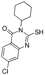 7-Chloro-3-cyclohexyl-2-mercaptoquinazolin-4(3H)-one 结构式
