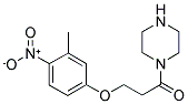 3-(3-METHYL-4-NITRO-PHENOXY)-1-PIPERAZIN-1-YL-PROPAN-1-ONE 结构式