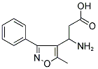 3-AMINO-3-(3-PHENYL-5-METHYL-ISOXAZOL-4-YL)-PROPIONIC ACID 结构式