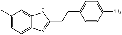 4-[2-(5-METHYL-1 H-BENZOIMIDAZOL-2-YL)-ETHYL]-PHENYLAMINE 结构式