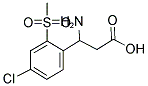 3-AMINO-3-(4-CHLORO-2-METHANESULFONYL-PHENYL)-PROPIONIC ACID 结构式