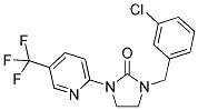 1-(3-CHLOROBENZYL)-3-[5-(TRIFLUOROMETHYL)PYRIDIN-2-YL]IMIDAZOLIDIN-2-ONE 结构式