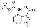 4-TERT-BUTOXYCARBONYLAMINO-1H-INDOLE-3-CARBOXYLIC ACID 结构式