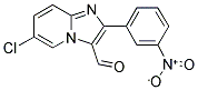 6-CHLORO-2-(3-NITRO-PHENYL)-IMIDAZO[1,2-A]PYRIDINE-3-CARBALDEHYDE 结构式