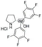 (R)-A,A-BIS(3,4,5-TRIFLUOROPHENYL)-2-PYRROLIDINEMETHANOL HYDROCHLORIDE 结构式