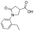 1-(2-ETHYLPHENYL)-5-OXOPYRROLIDINE-3-CARBOXYLIC ACID 结构式