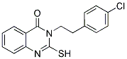 3-[2-(4-CHLORO-PHENYL)-ETHYL]-2-MERCAPTO-3H-QUINAZOLIN-4-ONE 结构式