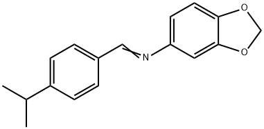 5-(1-AZA-2-(4-(ISOPROPYL)PHENYL)VINYL)BENZO[D]1,3-DIOXOLENE 结构式