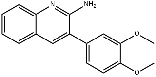 3-(3,4-DIMETHOXYPHENYL)-2-QUINOLINAMINE 结构式