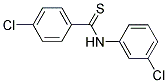 4-CHLORO-N-(3-CHLOROPHENYL)BENZENECARBOTHIOAMIDE 结构式