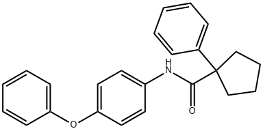 (PHENYLCYCLOPENTYL)-N-(4-PHENOXYPHENYL)FORMAMIDE 结构式