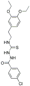 2-(4-CHLOROBENZOYL)-N-(3,4-DIETHOXYPHENETHYL)-1-HYDRAZINECARBOTHIOAMIDE 结构式