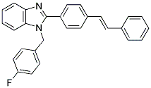 1-(4-FLUORO-BENZYL)-2-(4-STYRYL-PHENYL)-1H-BENZOIMIDAZOLE 结构式