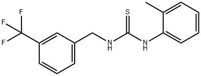 1-(2-METHYLPHENYL)-3-((3-(TRIFLUOROMETHYL)PHENYL)METHYL)THIOUREA 结构式