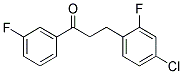 3-(4-CHLORO-2-FLUOROPHENYL)-3'-FLUOROPROPIOPHENONE 结构式