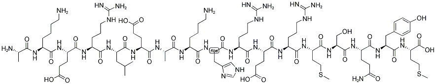 AMYLOID BETA/A4 PRECURSOR PROTEIN [319-335], HUMAN 结构式