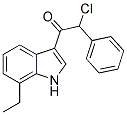 2-氯-1-(7-乙基-1H-吲哚-3-基)-2-苯基乙酮 结构式