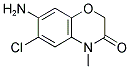 7-Amino-6-chloro-4-methyl-2H-1,4-benzoxazin-3(4H)-one 结构式