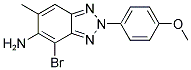 4-BROMO-2-(4-METHOXYPHENYL)-6-METHYL-2H-1,2,3-BENZOTRIAZOL-5-AMINE 结构式