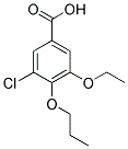 3-CHLORO-5-ETHOXY-4-PROPOXYBENZOIC ACID 结构式