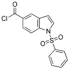 1-PHENYLSULFONYLINDOLE-5-CARBONYLCHLORIDE 结构式