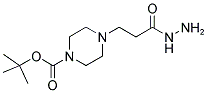 4-(2-HYDRAZINOCARBONYL-ETHYL)-PIPERAZINE-1-CARBOXYLIC ACID TERT-BUTYL ESTER 结构式