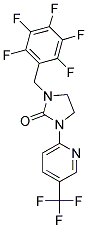 1-(PENTAFLUOROBENZYL)-3-[5-(TRIFLUOROMETHYL)PYRIDIN-2-YL]IMIDAZOLIDIN-2-ONE 结构式