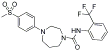 4-(4-METHANESULFONYL-PHENYL)-[1,4]DIAZEPANE-1-CARBOXYLIC ACID (2-TRIFLUOROMETHYL-PHENYL)-AMIDE 结构式