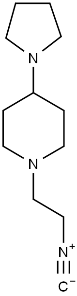 1-(2-ISOCYANO-ETHYL)-4-PYRROLIDIN-1-YL-PIPERIDINE 结构式