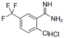 2-CHLORO-5-TRIFLUOROMETHYL-BENZAMIDINE HYDROCHLORIDE 结构式