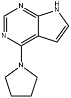 4-(吡咯烷-1-基)-7H-吡咯并[2,3-D]嘧啶 结构式