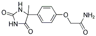 2-[4-(4-METHYL-2,5-DIOXO-IMIDAZOLIDIN-4-YL)-PHENOXY]-ACETAMIDE 结构式