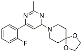 8-[6-(2-FLUOROPHENYL)-2-METHYLPYRIMIDIN-4-YL]-1,4-DIOXA-8-AZASPIRO[4.5]DECANE 结构式