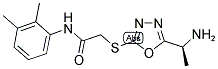 2-[5-(1-AMINO-ETHYL)-[1,3,4]OXADIAZOL-2-YLSULFANYL]-N-(2,3-DIMETHYL-PHENYL)-ACETAMIDE 结构式