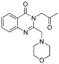 2-(MORPHOLIN-4-YLMETHYL)-3-(2-OXOPROPYL)QUINAZOLIN-4(3H)-ONE 结构式