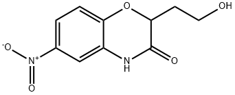 2-(2-HYDROXYETHYL)-6-NITRO-2H-1,4-BENZOXAZIN-3(4H)-ONE 结构式
