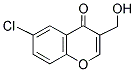 6-CHLORO-3-(HYDROXYMETHYL)-4H-CHROMEN-4-ONE 结构式