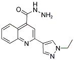 2-(1-ETHYL-1 H-PYRAZOL-4-YL)-QUINOLINE-4-CARBOXYLIC ACID HYDRAZIDE 结构式