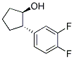 TRANS-2-(3,4-DIFLUOROPHENYL)CYCLOPENTANOL 结构式